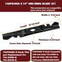 Fxsmgdy 742P05086-X 54" Mulching Blade Set Replacement for 490-110-C205 742-05086-X CMXGZAM110205 Compatible with Cub Cadet MTD XT1-GT54 ST54 ZT1-54 54-Inch 742P05086-X 742-05086-X (Toothed) 3 Pack