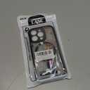 for iPhone 16 Pro Case, Black Cute Ribbon Bow Pattern Print Magnetic Case [Compatible with MagSafe] [Translucent Matte] Slim Shockproof Protective Bowknot Women Girls Phone Case 6.3"