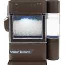 GE Profile Opal Ultra, Countertop Nugget Ice Maker, 1 Gal XL Side Tank, 38 lbs/Day, Pebble Pellet Crushed Ice Machine, WiFi Chocolate Quartz