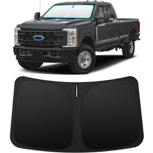 INSAUTO Custom Fit Windshield Sun Shade Accessories for Ford F250 F350 F450 2017-2026, Foldable Front Window Sunshade, UV & Heat Reflector, Keeps Interior Cool, Includes Storage Bag