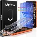 Uyiton Compatible with iPhone 17 Pro Max Screen Protector (Anti-Blue Light) - Military-Grade Shatterproof Full Coverage [Case Friendly] 9H Tempered Glass Screen Protector for 17 Pro Max, 2 Pack