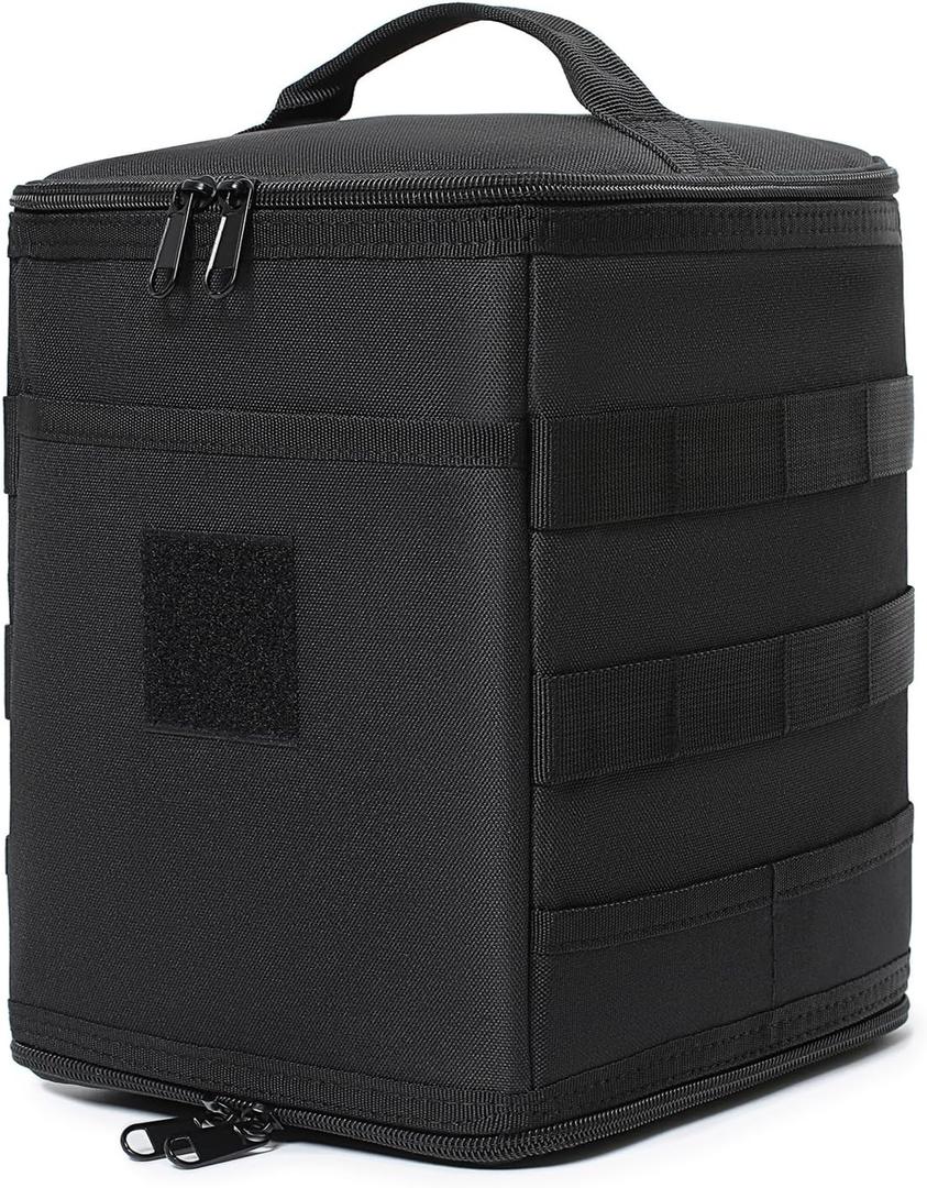 Tactical Camping Storage Bag 7L Utility Tote Bag Trunk Organizer (Black)