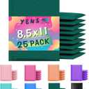 Yens Poly Bubble Mailers 8.5x12 25 Pack Green Waterproof Self Seal Adhesive Shipping Bags, Cushioning Padded Envelopes for Shipping, Mailing, Packaging Usable 8.5x11