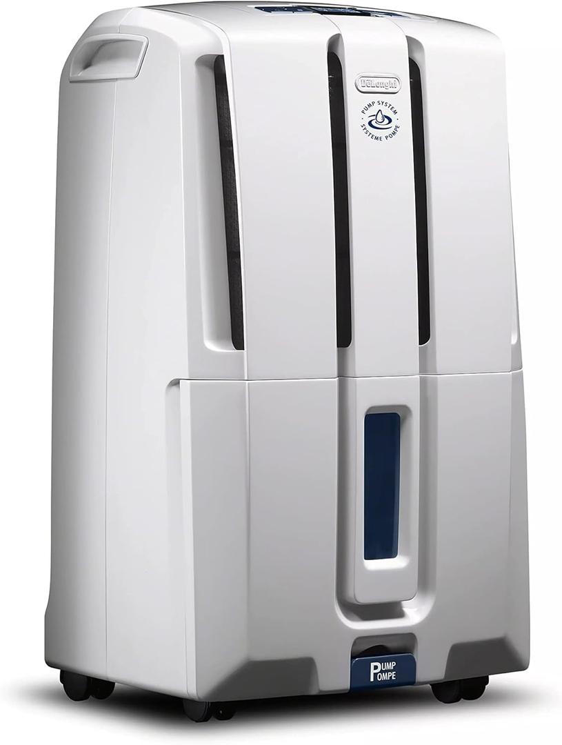 De'Longhi 35 Pint Dehumidifier with Pump,White