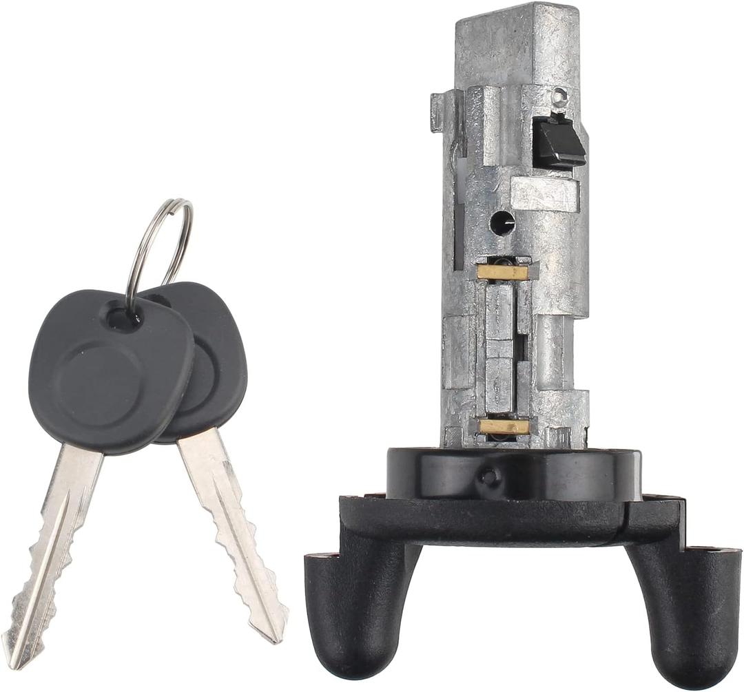Ignition Key Lock Cylinder with Keys Compatible with Cadillac