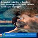 Full-Coverage Liquid Silicone Swimming Headphones, IP68 Waterproof Underwater Headphones, Bluetooth 6.0&MP3 with 32GB Memory Card, Soft/Skin-Comfortable Open Ear Bone Conduction Swim Earbuds(Purple)