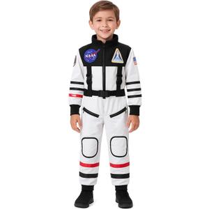 Astronaut Costume for Kids Halloween Party Dress Up Space Gifts (5-7 Years)