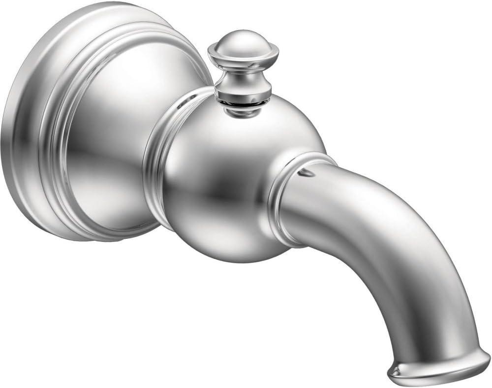 Moen S12104 Weymouth Tub Spout with Diverter 1/2-Inch Slip-Fit CC Connection, Chrome