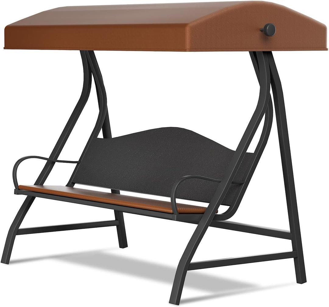 2025 Porch Swing Canopy Replacement for GT Porch Swing Model GCS00229C Swing Chair Canopy - Waterproof UV-Resistant Polyester Oxford Fabric (Frame & Cushions Not Included)