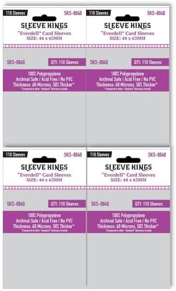 Sleeve Kings Everdell Mini Compatible Sleeves 44 X 63 MM -(4x110 Pack, 440 Sleeves)