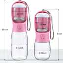 Cibaabo Dog Water Bottle with Food Container, Travel Puppy Water Bowl, Portable Pet Dispenser, Girl Dog Mom Gifts Accessories Stuff Essentials Necessities for Yorkie Chihuahua Cat Walking and Hiking