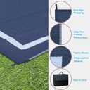 Ogrmar 9x12 FT Reversible Mats, Outdoor Rug for Patio Clearance, Waterproof Carpet, Plastic Straw Rug for Indoor Outdoor, Floor Mat&Rug for RV Porch Camping Backyard Deck Balcony Beach Trailer (Blue)