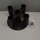 Barbell Holder Storage Rack, Heavy Duty Vertical Barbell Stand for Home and Commercial Gym, Fit 2-inch Olympic Bars, Curl Bars, Hex Bars (Black-Round Base)