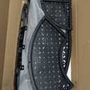 aboxoo 3 Tier Plant Stand Flower Pot Rack, Metal Stair-Step Style Corner Shelf Planters, Quarter Round Display Holder for Indoor Outdoor Use(Black, Semicircle)