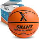 YGA Silent Basketball Size 7 (29.5"): Grooved Airless Indoor Basketball with Upgraded 95% Bounce - Ultra Quiet Basketball for Dribbling Indoor - Soft Foam Basketball with Realistic Grip & Deep Grooves (Gift Box, Ready to Play, Orange)