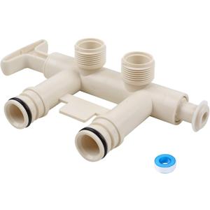 Upgraded Water Softener Bypass Valve with Threaded 7370286 Compatible with Morton M20, M27, M30, MC30, MHY