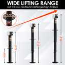 YOMILINK Upgrade 5000 lbs Trailer Jack, A-Frame Dirll Trailer Jack, 23" Vertical Travel, 20-24V Cordless Drill Compatible, Adjustable Drop Leg