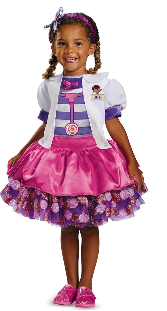 Disney Doc McStuffins Tutu Deluxe Toddler Girls' Costume (M (3T-4T))