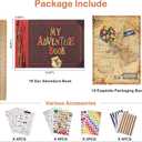 Adventure Book Diary Photo Scrapbook, Hard Cover Movie Style Scrapbook for Anniversary, Wedding, Travelling, Birthday, Christmas (Up Adventure book various sizes)