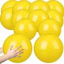 Raiten 12 Pcs Beach Ball Inflatable Beach Balls Large Inflatable Ball Floating Ball for Swimming Pool Party Favors Outdoor Activities Summer Birthday Party Supplies (Yellow,12 Inch)
