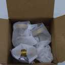 Shimeyao 6 Pack Suction Cup Hooks for Shower Stainless Steel No Drill Shower Hooks Removable Metal Towel Hanging for Wall Kitchen Glass Mirror Towels Robes Window Loofah(Gold, Hanging Hook)