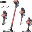 HOUSBRUSH Cordless Vacuum Cleaner with Self-Standing, 40KPA Stick Vacuum Cleaners for Home, 8-in-1 Lightweight Rechargeable Vacuum, 7-Layer Filtration, Ideal for Carpet, Pet Hair, Hardwood Floors