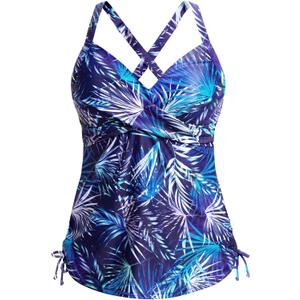 Tankini Swim Tops for Women - V Neck Bathing Suit Top No Bottom Swimsuit Tops 2025 (S)