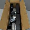 Nefish Furniture Dolly Adjustable Mini Fridge Stand Washing Machine Stand Mobile Roller with 4 Locking Swivel Wheels Universal Mobile Base Moving Cart for Dryer Refrigerator (Black)