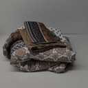 Cottolester Brown Comforter Set Queen Size,Boho Fall Bed in a Bag 8 Pieces,Paisley Soft Microfiber Bedding Comforter Set