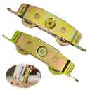 2 Pack Sliding Glass Door Rollers Replacement, 1-1/4" Steel Ball Bearing Patio Door Wheels, Heavy Duty Tandem Wheels Assembly for Andersen, Truth Part #31761A, Jeld Wen, Milgard, Marvin, Peachtree