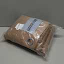 NICETOWN Warm Curtains for Winter, Complete Blackout Shades for Large Window Door, 100% Blackout Curtain Panels with Black Lined, 70 inches Width Each Panel, 95 inches Length, Cappuccino, 2 Pieces