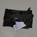 Airplane Foot Hammock, No Collapse Foot Rest for Plane Travel with Extended Adjustment Strap, Portable Desk Foot Hammock with Thickened Foam, Foot Sling Travel Essentials to Relax Your Feet (1 Pc Black)