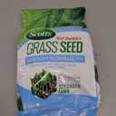 Scotts Turf Builder Grass Seed Kentucky Bluegrass Mix with Fertilizer and Soil Improver, Grows Dense, Green Turf, 5.6 lbs.