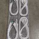 10-Pack 8ft LED Shop Light Fixture - 90W T8 Integrated LED Tube Light - 6500K 12000LM V-Shape Linkable - High Output - Clear Cover - Plug and Play - 270 Degree Lighting for Garage, Shop, Barn