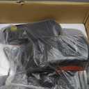 Under Desk Elliptical Machine, Electric Ellipse Leg Exerciser as Seen on Tv for Seniors with 12 Adjustable, Portable Quiet Elliptical Machine, Seated Pedal Exerciser with Remote Control (Orange)