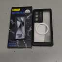 Lanhiem Magnetic for Samsung Galaxy S23 Ultra Case, IP68 Waterproof Dustproof, Built-in Screen Protector, Rugged Full Body Shockproof Cover for Galaxy S23 Ultra 5G 6.8 Inch, Black/Clear