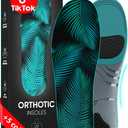 CRUVHEAL 220+ lbs Plantar Fasciitis High Arch Support Insoles Men Women - Orthotic Shoe Inserts - Boot Work Shoe Insole (S, Aqua) | S(Men 6.5-8.5/Women 7.5-9.5)
