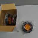 NEW SUN Premium 2.5" Round LED Trailer Lights, 13 LEDs Side Marker Lights, Clearance Lights Kits with Grommet & 2-Pin Plug - Universal for Trucks, Trailers, Rvs, Camper, 2 Pcs Amber 2 Pcs Red