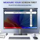 Hanging 22 Inch Computer Privacy Screen Filter, Hanging Computer Screen Privacy Cover, Compatible with, 22 Inch 16:10 Widescreen Monitors, Protect Eyes from Glare and Blue Light