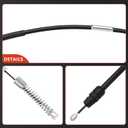 A-Premium Rear Side Parking Brake Cable Assembly Compatible with Chevrolet, GMC Models: Silverado 2500 HD 2006-2009, Silverado 2500 HD Classic 2007, Sierra 2500 HD, Sierra 2500 HD Classic, 2-PC Set