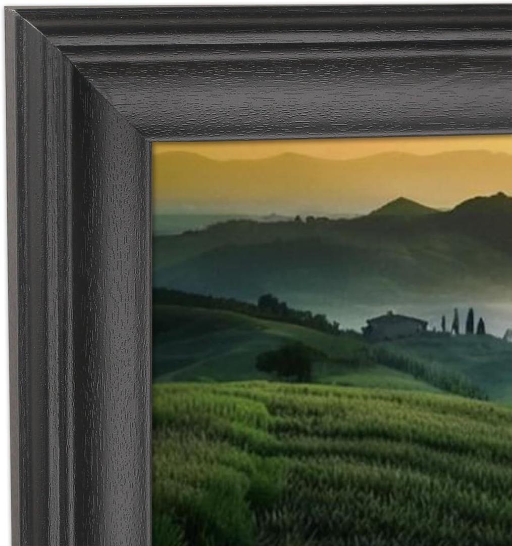13x30 Picture Frame Solid Wood Black 13x30 Inch Panoramic Photo Frame Posters Frame 13x30 Inch Picture Frames Puzzle Frame(C23B1330)