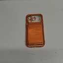 Meifigno for iPhone 17 Pro Wallet Case (Holds 3-4 Cards & Cash), Built-in Mirror & Kickstand, [Surround Raised Lens Protection] for iPhone 17 Pro Case with Card Holder for Women (6.3 inch), Orange