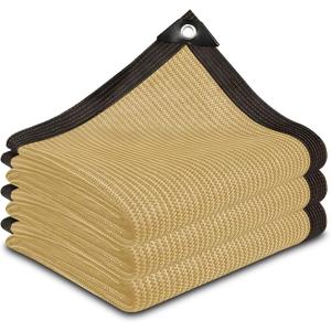 Sun Shade Cloth, Sun Block Cover for Outdoor, Canopy Shade Sail with Windproof Ropes, Ideal for Garden Patio Backyard Deck Greenhouse, Made from high Density
