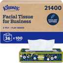 Kleenex Professional Facial Tissue, Bulk, 36 Boxes x 100 Tissues (21400)