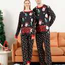 ANGELGGH Family Christmas PJs Matching Sets, Cute Holiday Pajamas Printed Top and Pants, Xmas Jammies for Couples/Men/Women (Women, M, Pattern Reindeer)