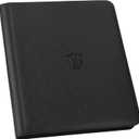 Toploader Binder,Holds 216 Toploaders,9 Pocket Top Loader Binder with Sleeves for 3"x4" Rigid Toploaders Hard Cases,Top loader Binders for TCG, MTG Card Binder, Trading Cards Binder(Black)