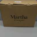 Martha Stewart Hotel Collection Pillow 500 Thread Count Damask Stripe Embroidered Feathers Soft Hypoallergenic 100% Cotton Queen Size Set of 2 (White)