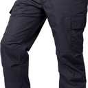 LAPG Men's Core Cargo Tactical Pants, Stretch Waistband, Lightweight & Durable Ripstop CCW Cargo Pants for Men (32W x 30L, Navy)