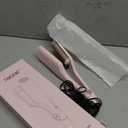 TANSHINE Curling Iron Hair Waver,1.25 Inch Dual Barrel Barrel Ceramic Hair Crimper for Beach Waves,Ionic Deep Waver Curler with Dual Voltage, Anti-Scald Protection Curling Wand, Adjustable Temp,Pink