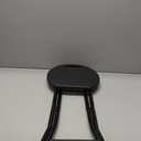 Folding Stool, 18 Inch Foldable Stool with Handle & Steel Frame, Folding Bar Stools, 500lbs Sturdy Foldable Lightweight Metal Chair for Camping, Indoor and Outdoor, Black